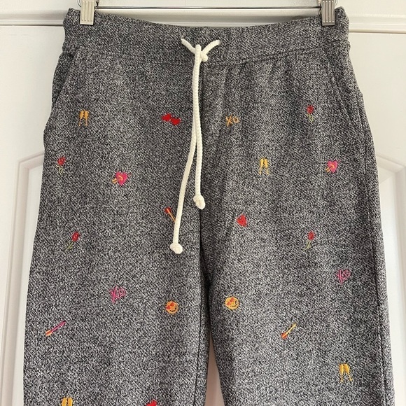 Lou & Grey for Loft Heart Emoji Fleeceback Sweatpants - XS - Picture 3 of 6